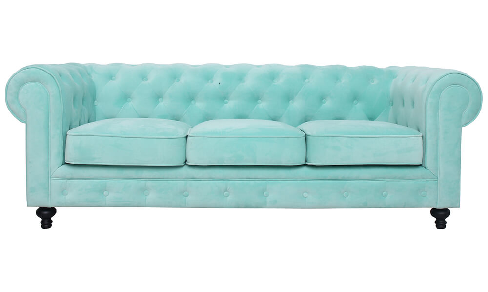 Sofá chesterfield LEWIS Conforama
