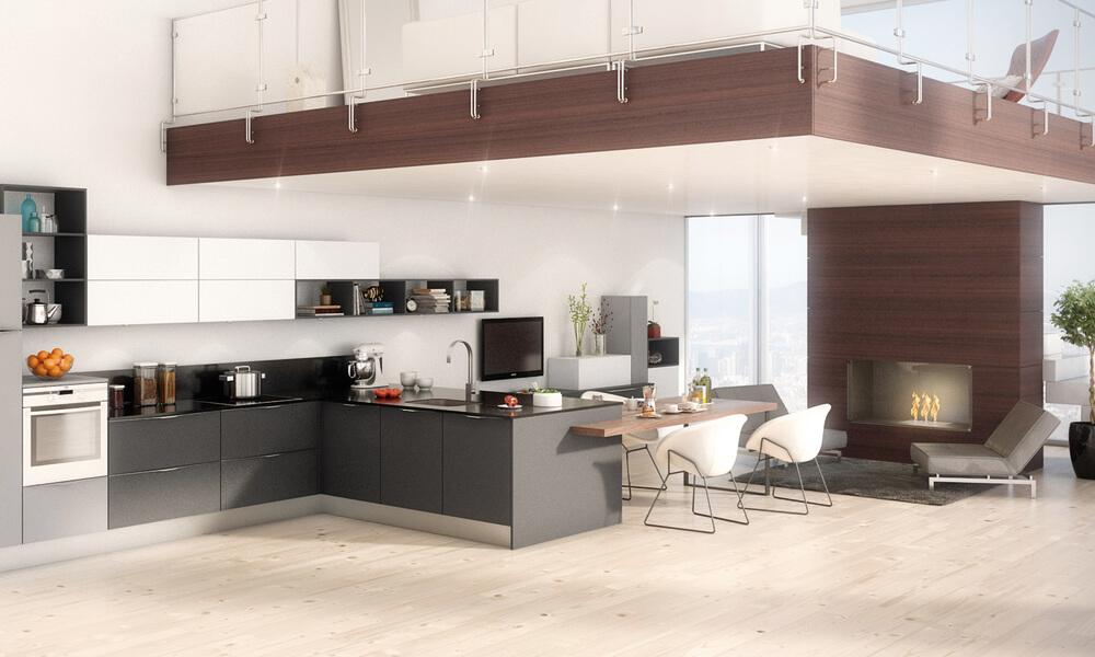 Ter sala e cozinha juntas significa mais convívio e diversão sala e cozinha em open space