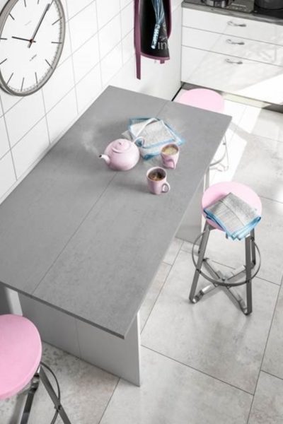Mesmo os espaços mais pequenos têm soluções à medida! Mesa extensível de cozinha ANNA