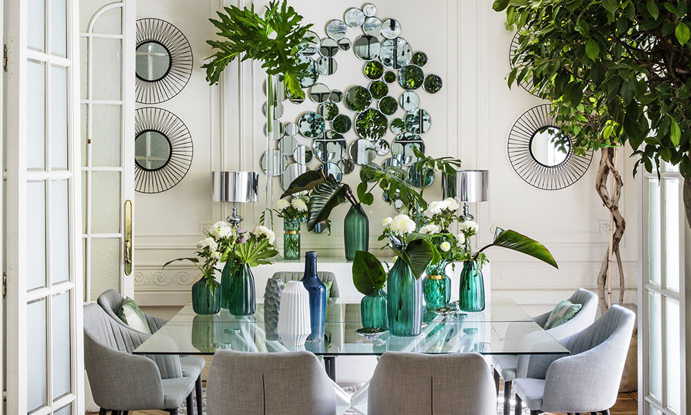 Use e abuse dos espelhos para criar efeitos muito interessantes espelhos decorativos