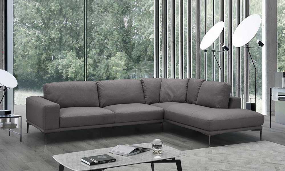 Sofá de canto MIAMI com pés metálicos e estilizados que sofá comprar