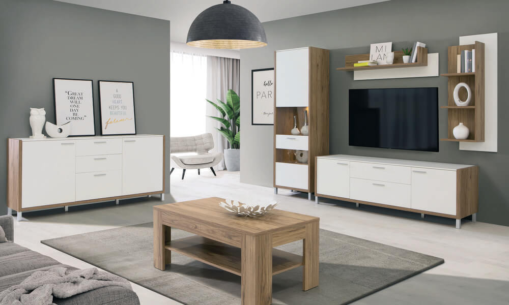 Aposte em móveis, tapetes e até itens decorativos com linhas retas decoração-clean