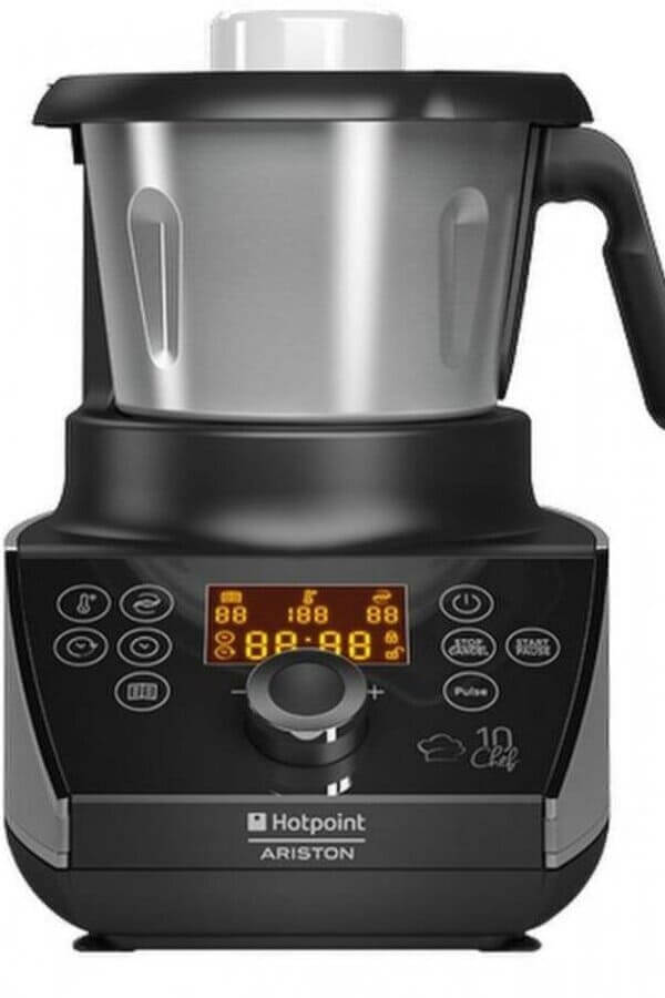 O Robot de cozinha HOTPOINT MC 057C AX0 conta com 10 modos de preparação, 10 velocidades e 15 programas automáticos. robot de cozinha o que faz
